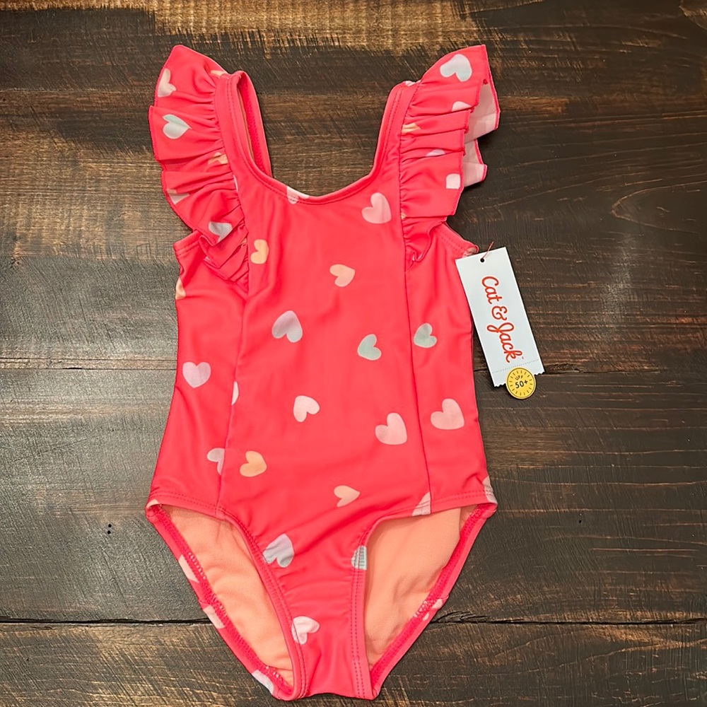 NWT - Cat & Jack Toddler Girl Swimsuit